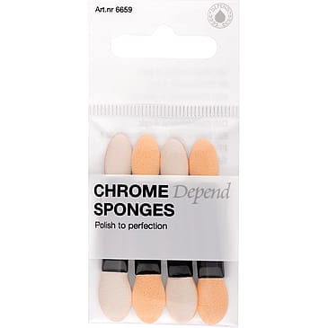 Depend Chrome Sponges 4-pack Nail Decoration