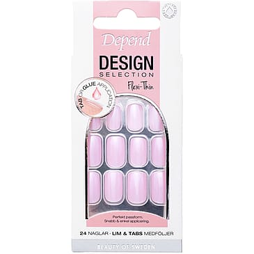 Depend Design Selection Medium Square Artificial Nail Cherry Blossom