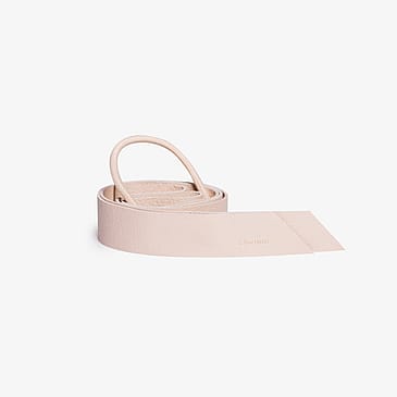Corrine Leather Band Long Cream