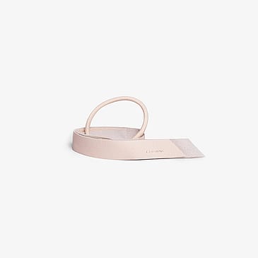 Corrine Leather Band Short One Layer Cream