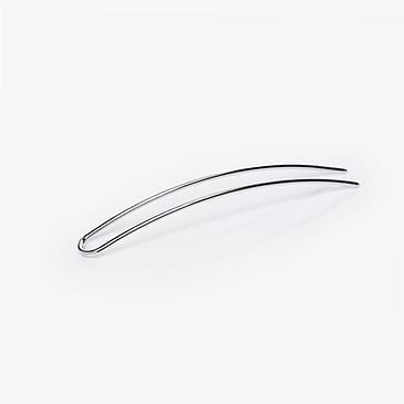 Corrine Hairpin Plain Silver