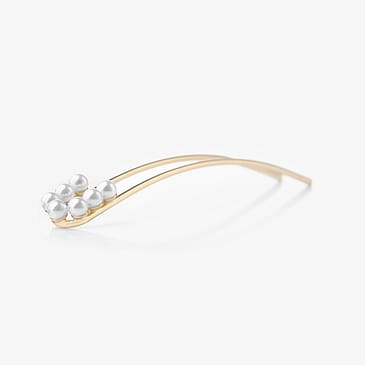 Corinne Hairpin 7 Pearls Gold