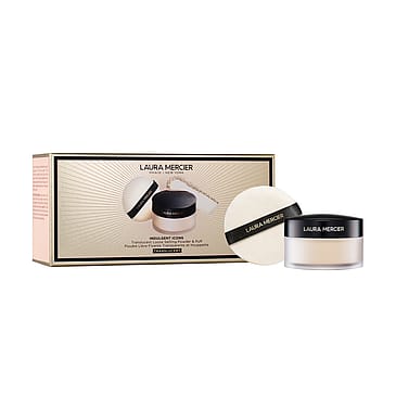 Laura Mercier Holiday Set Indulgent Icons & Translucent Loose Setting Powder & Puff Gift Box Laura Mercier Holiday Set Indulgent Icons & Translucent Loose Setting Powder & Puff Gift Box