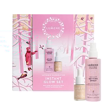 Lumene Invisible Illumination Instant Glow Settting Spray 100 ml Gift Box