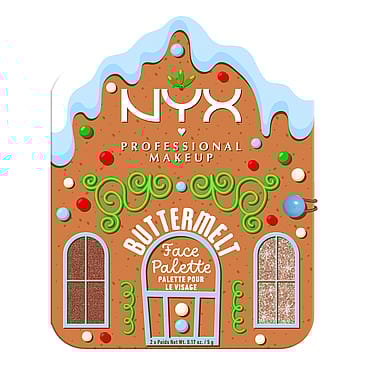 NYX PROFESSIONAL MAKEUP NPMU Buttermelt Face Palette Bronzer & Highlighter Gift Box