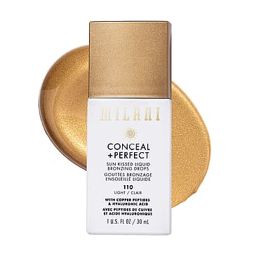 Milani Conceal + Perfect Sun Kissed Liquid Bronzing Drops 110 Light