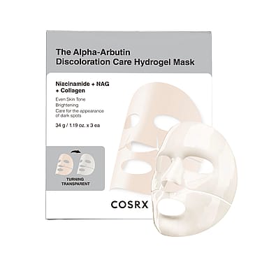 COSRX The Alpha-Arbutin Discoloration Care Hydrogel Mask 3 pcs