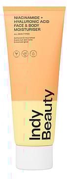Indy Beauty Niacinamide & Hyaluronic Acid Face & Body Moisturiser 200 ml