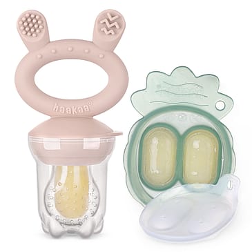 Haakaa Food Feeder + Mini frysebakke Blush