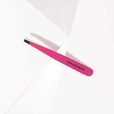 Tweezerman Slant Tweezer Leopard Print Pink