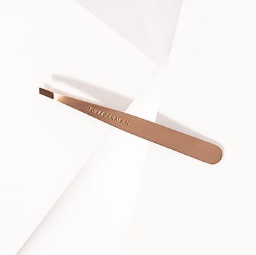Tweezerman Slant Tweezer Leopard Print Rose Gold
