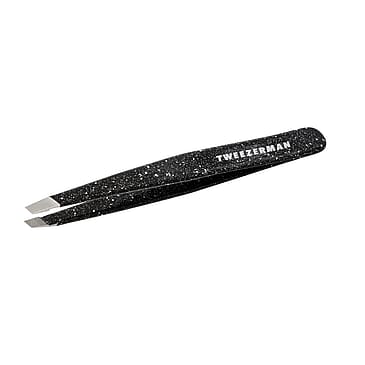 Tweezerman Slant Tweezer Leopard Print Sparkling Black
