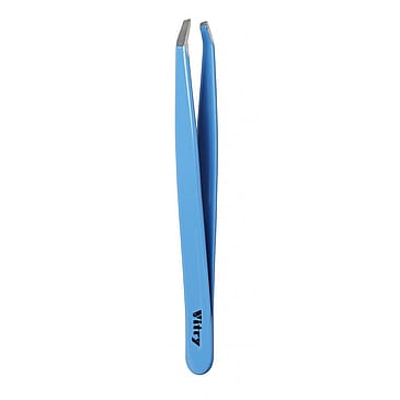 Vitry Tweezers Claw Ends Light Blue
