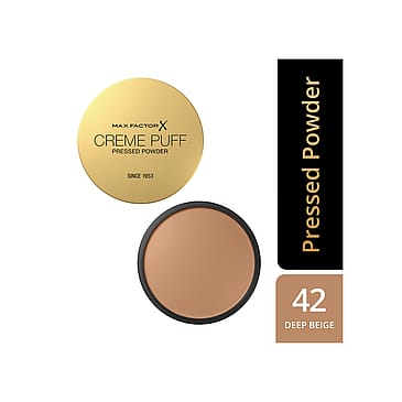 Max Factor Creme Puff Pressed Compact Powder 042 Deep Beige