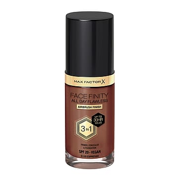 Max Factor Facefinity All Day Flawless 3-In-1 Foundation 110 Espresso