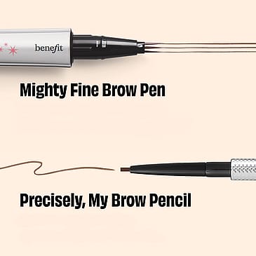Benefit Mighty Fine Brow Pen - Superfine Triple Tip Brow Pen 4.5 Neutral Deep Brown