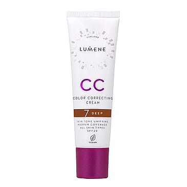 Lumene CC Color Correcting Cream SPF20 Foundation 7 Deep