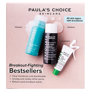 Paula's Choice Trial Kit Breakout Fighting Bestseller Trio Trial Kit Breakout Fighting Bestseller Trio