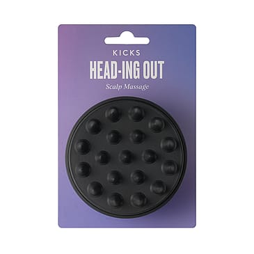 KICKS Beauty Scalp Massage Brush Black