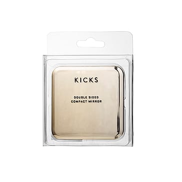 KICKS Beauty Double Sided Compact Mirror Gold