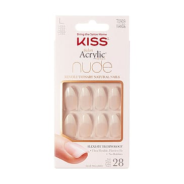 Kiss Acrylic Nude Artificial Nails Nude