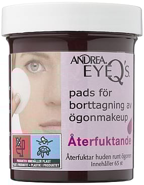 Andrea Eye-Q's Remover Moisturizing pads 65 pcs