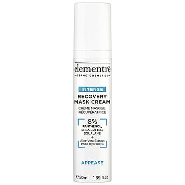 elementrē Recovery Mask Cream - 8% Panthenol, Shea Butter, Squalane 50 ml