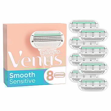 Gillette Smooth Sensitive Razor Blades 8 pack
