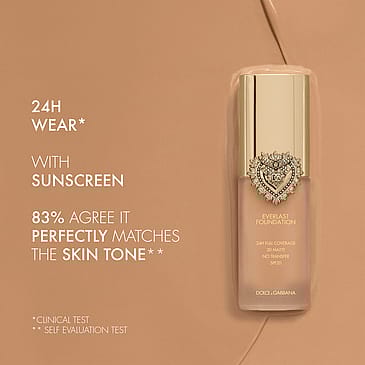 Dolce & Gabbana Everlast Foundation 24H Full Coverage 3D Matte No Transfer SPF20 40C Deep