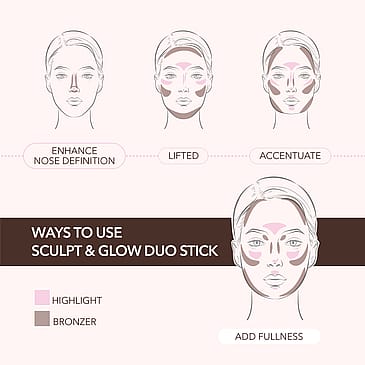 MOIRA Sculpt & Glow Duo Stick 400 Glowing Up!