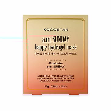 Kocostar A.M. Sunday Happy Hydrogel Mask 5 pcs