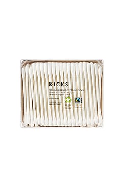 KICKS Beauty 100% Organic Cotton Buds 200 pcs 100% Organic Cotton Buds 200 pcs