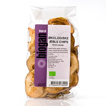 Biogan Æblechips Ø 75 g