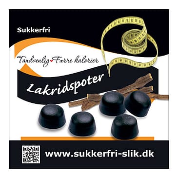 Kingfisher Lakridspoter Søde Sukkerfri 80 g