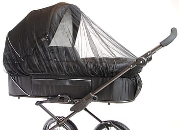 Basson Baby Myggenet til Barnevogn Sort