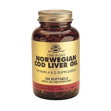 Solgar Torskelevertran norsk 100 kaps.