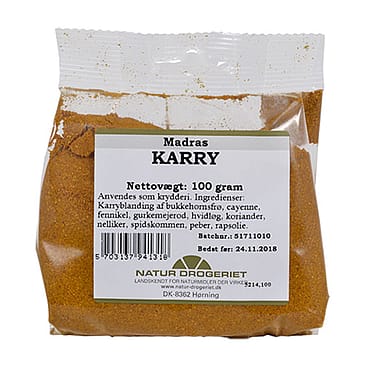 Natur Drogeriet Karry madras stærk 100 g