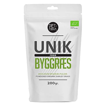 Unik Food Byggræs pulver Ø 200 g