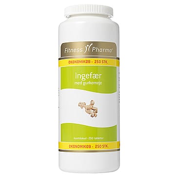Fitness Pharma Ingefær m/gurkemeje 250 tabl.