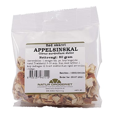 Natur Drogeriet Pomeransskal (appelsinskal) sød skåret 80 g