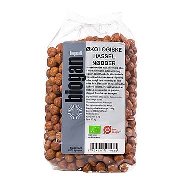 Biogan Hasselnødder Ø 500 g