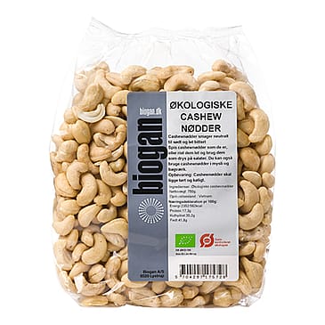Biogan Cashewnødder Ø 750 g