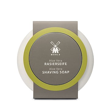 Mühle Shaving Barbersæbe i skål, Aloe Vera, 65 gr.