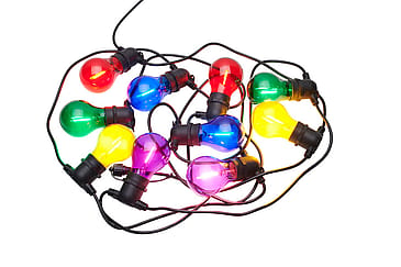 Sirius Tobias Suppleringskæde 10 Lys Multifarvede LED-pærer