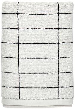 Mette Ditmer TILE STONE Håndklæde Black/ Off-white 50 x 100 cm