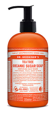 Dr. Bronner's Organic Sugar Soap Teatree 355 ml