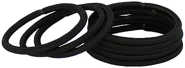 Senze Hårelastikker 8-pak Sort