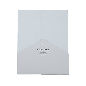 Fossflakes Betræk SideSleeper Pude Bomuldsatin Hvid