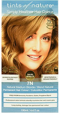 Tints of Nature Naturlig hårfarve Natural Medium Blonde 7N 130 ml