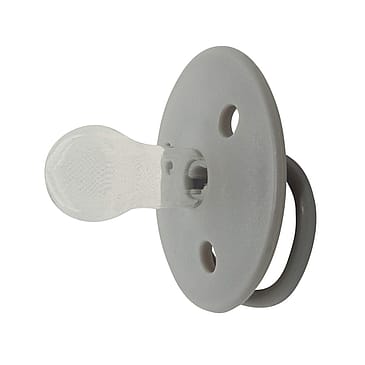 Mininor Sut Rund Silikone 2-pak Grå 6 mdr.+